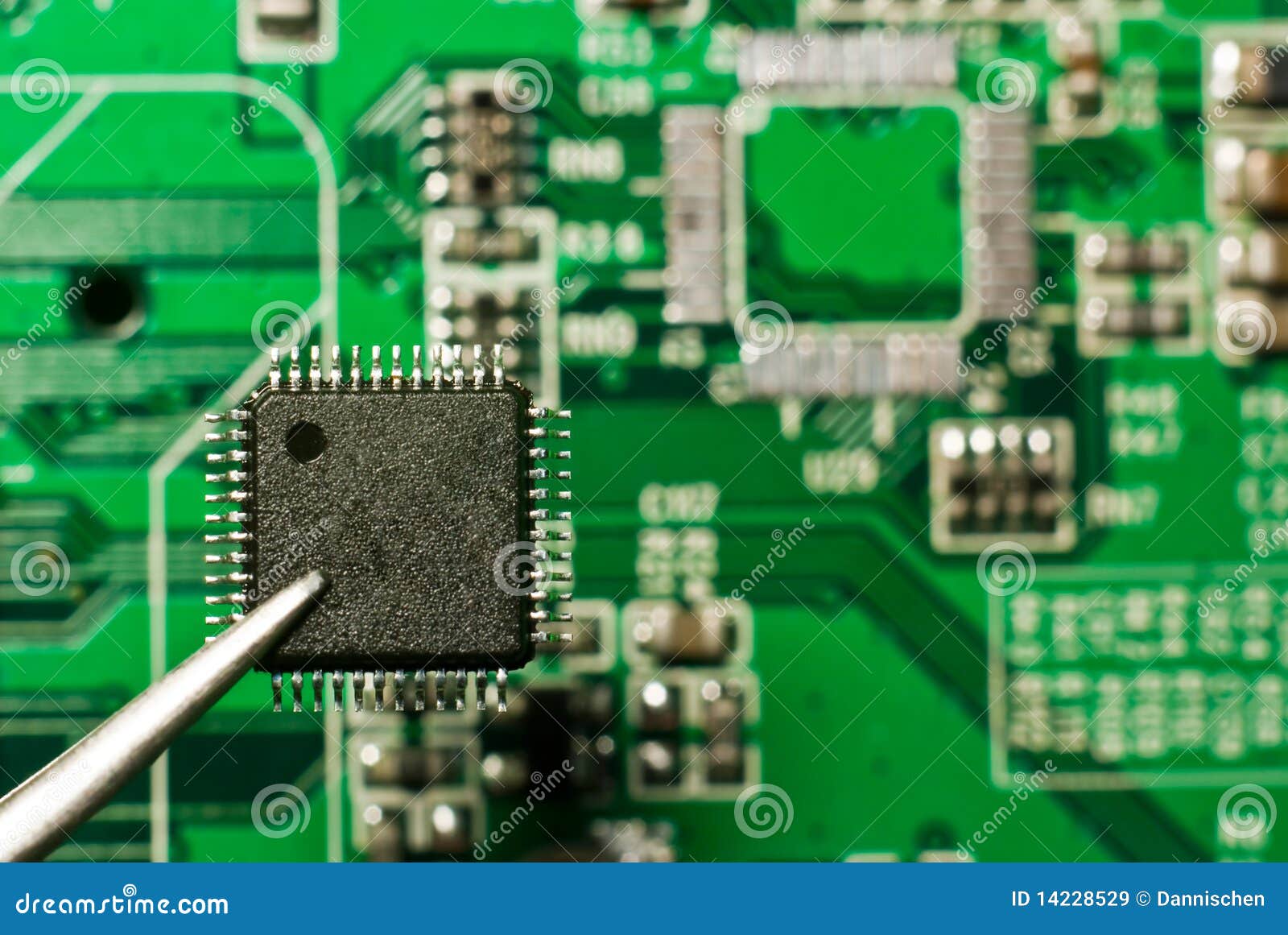 Repair Electronic Circuit Board Stock Image Image of technology