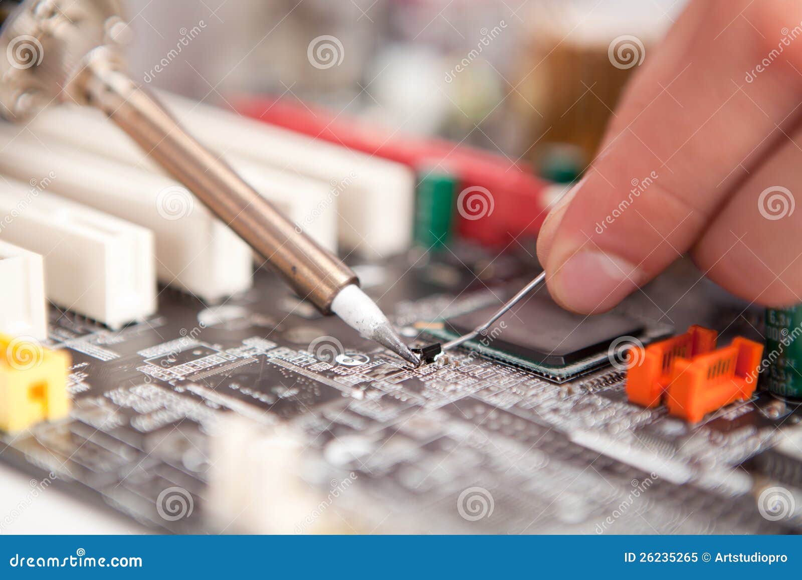 Repair Electronic Components Stock Image Image of printer, computing