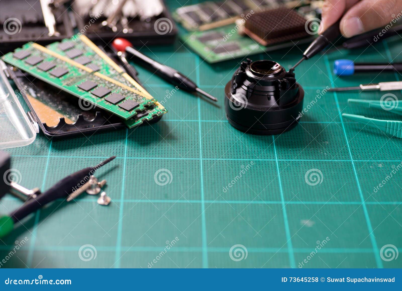 Repair or Fix Camera Computer Stock Photo Image of inside, color