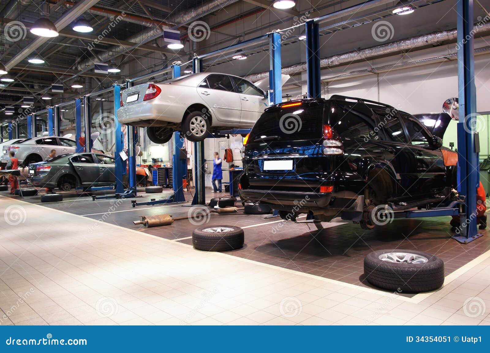 Repair garage stock image. Image of mechanic, shop, transportation