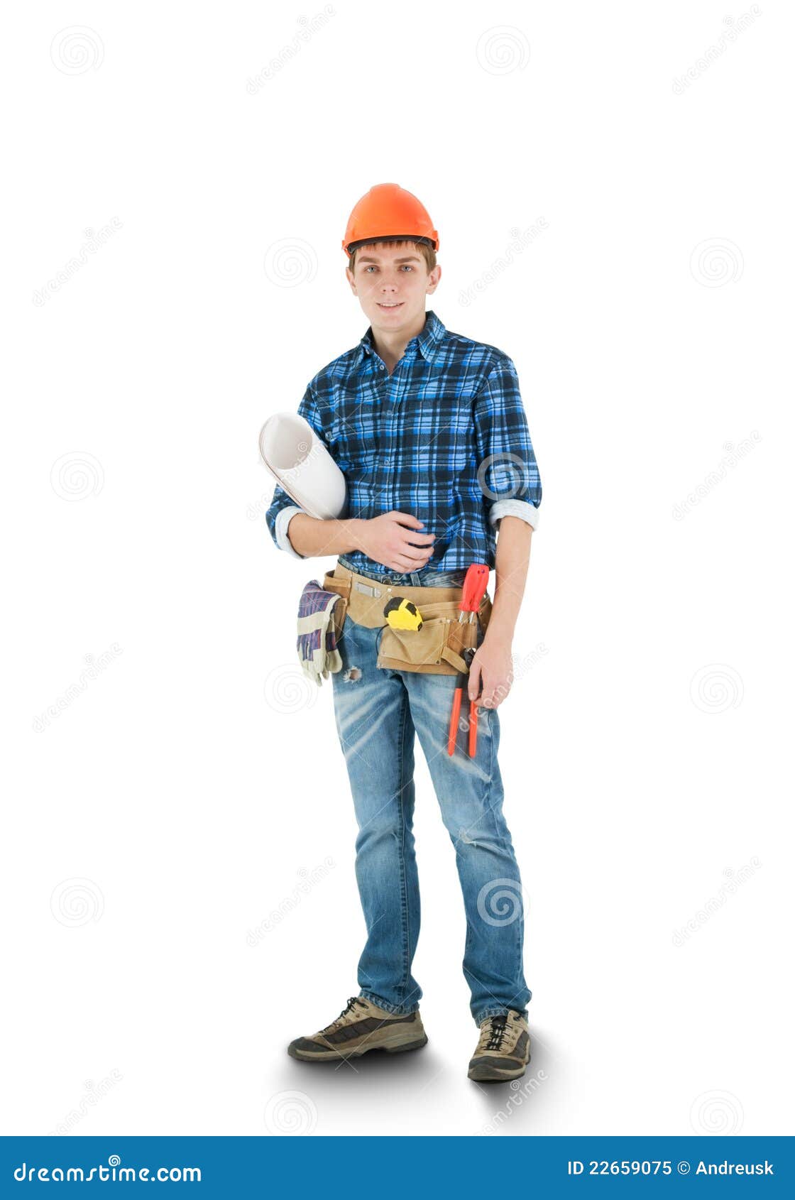 Repair man stock image image