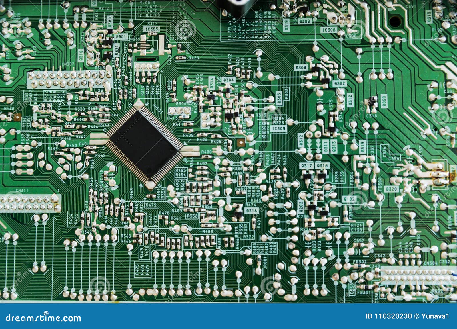 Repair of the Musical System. Stock Photo Image of abstract, board