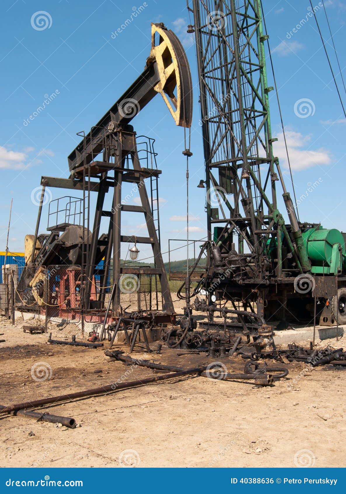 Repair oil pump stock photo. Image of energy, steel, valve 40388636