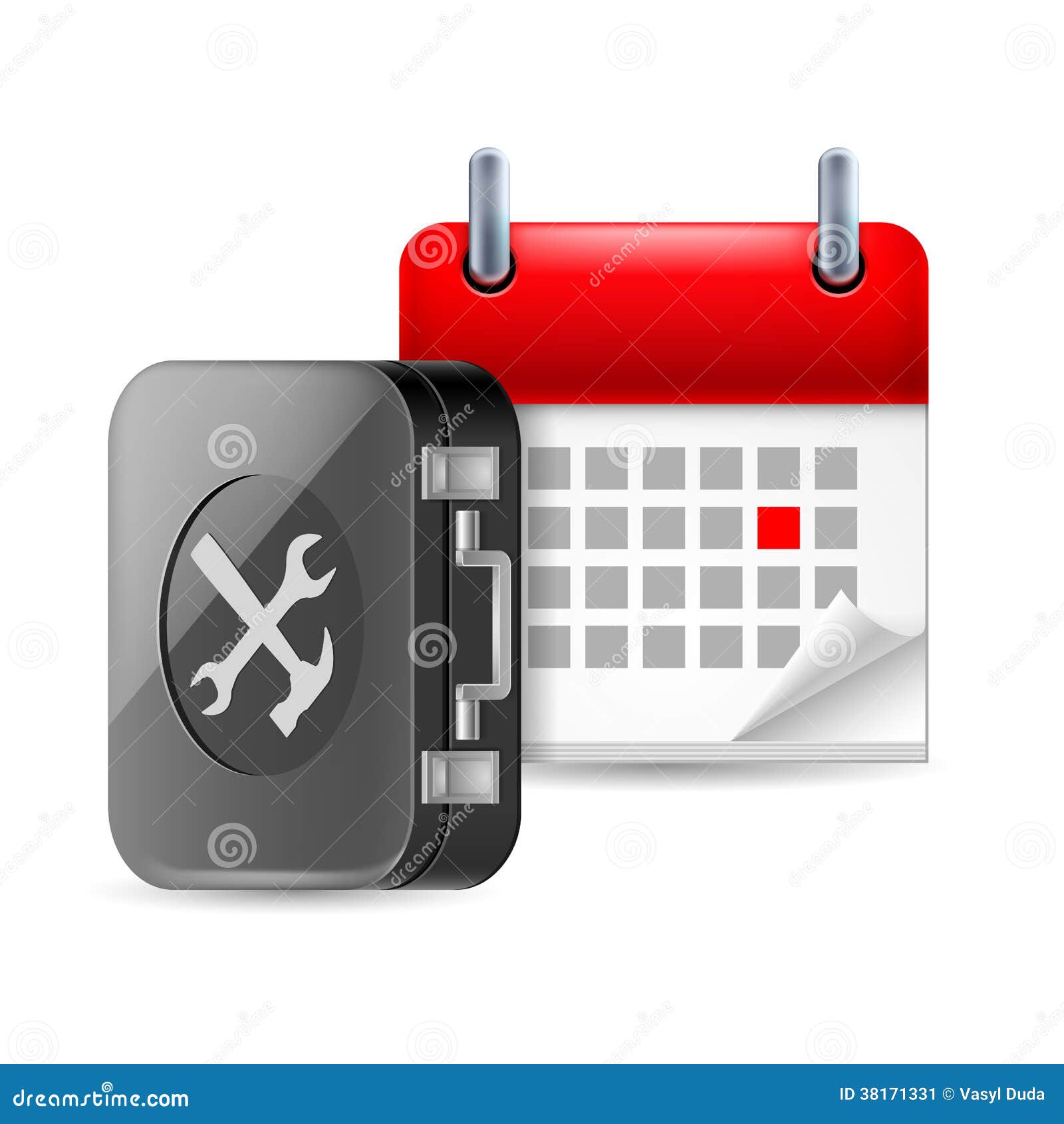 Repair and time icon stock vector. Illustration of remount 38171331