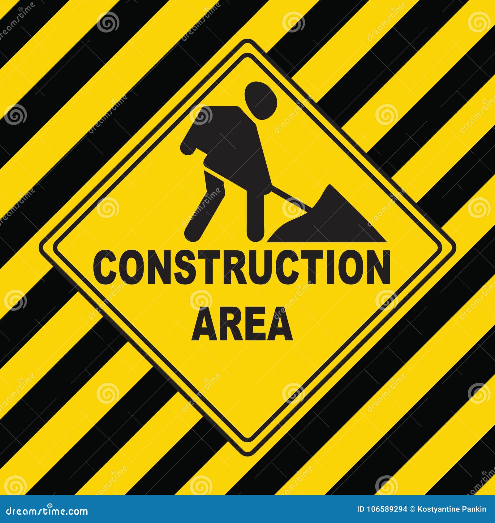 Repair Work - Construction Zone Stock Vector - Illustration of ...