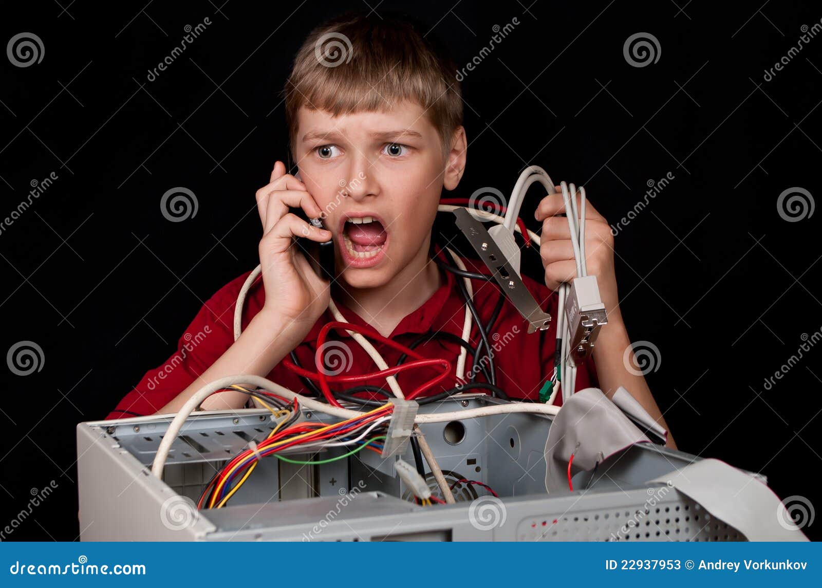 Repair your computer. stock image. Image of profession 22937953