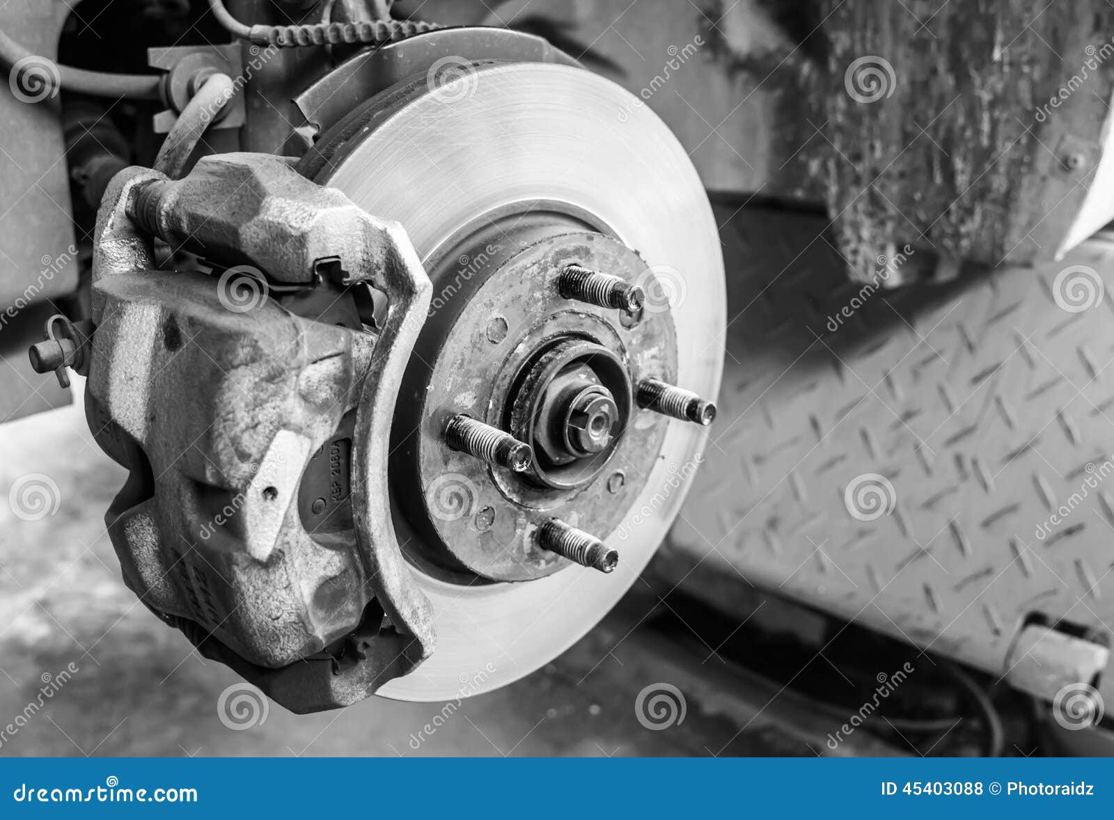 Repairing brakes car stock photo. Image of repairing 45403088