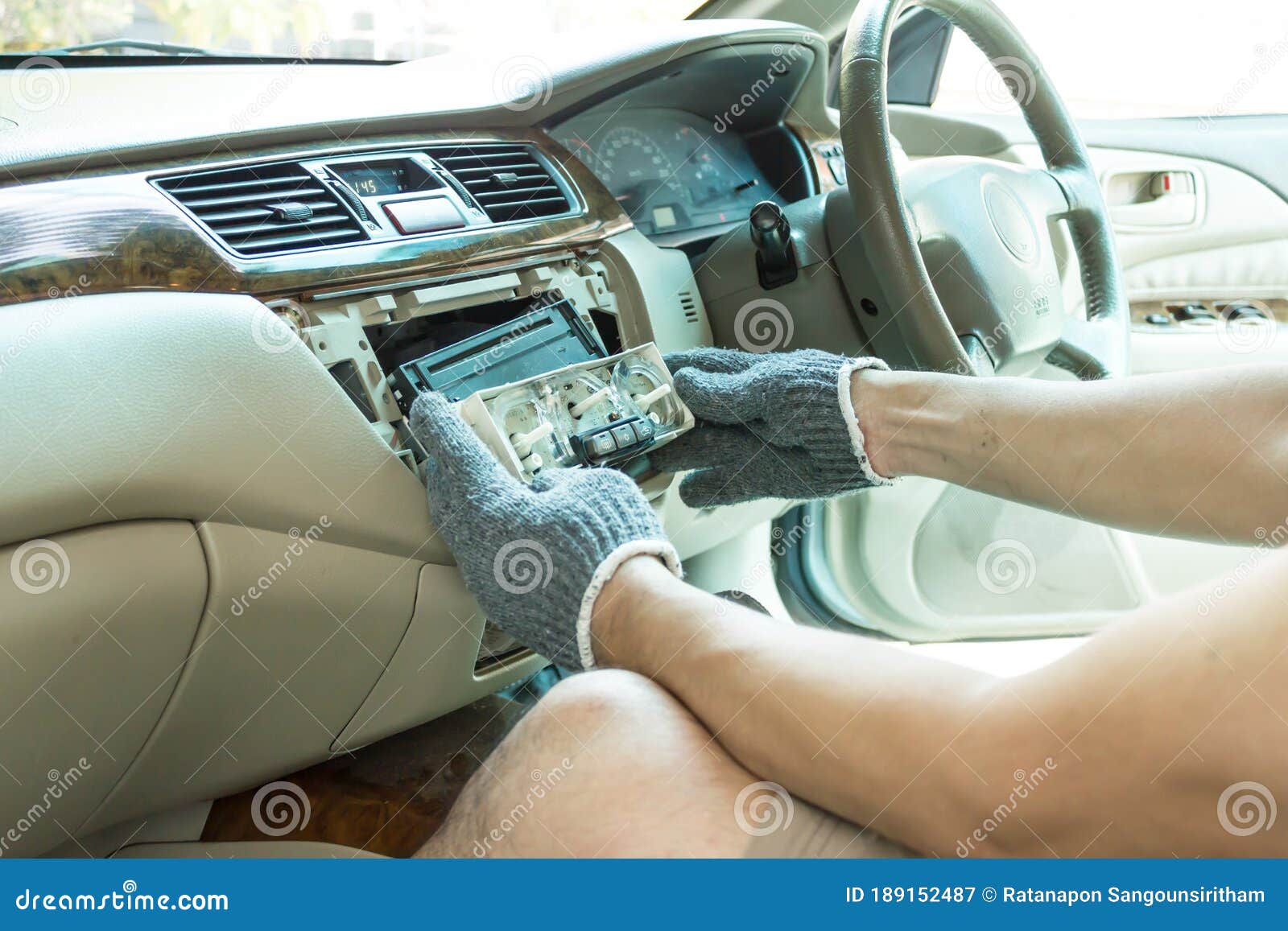 Repairing Car Front Panel, Car Service Stock Image Image of