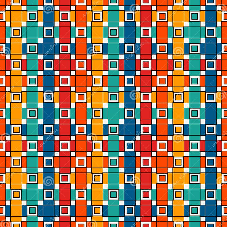 Repeated Overcrossing Rectangular Blocks Background. Bricks Motif ...