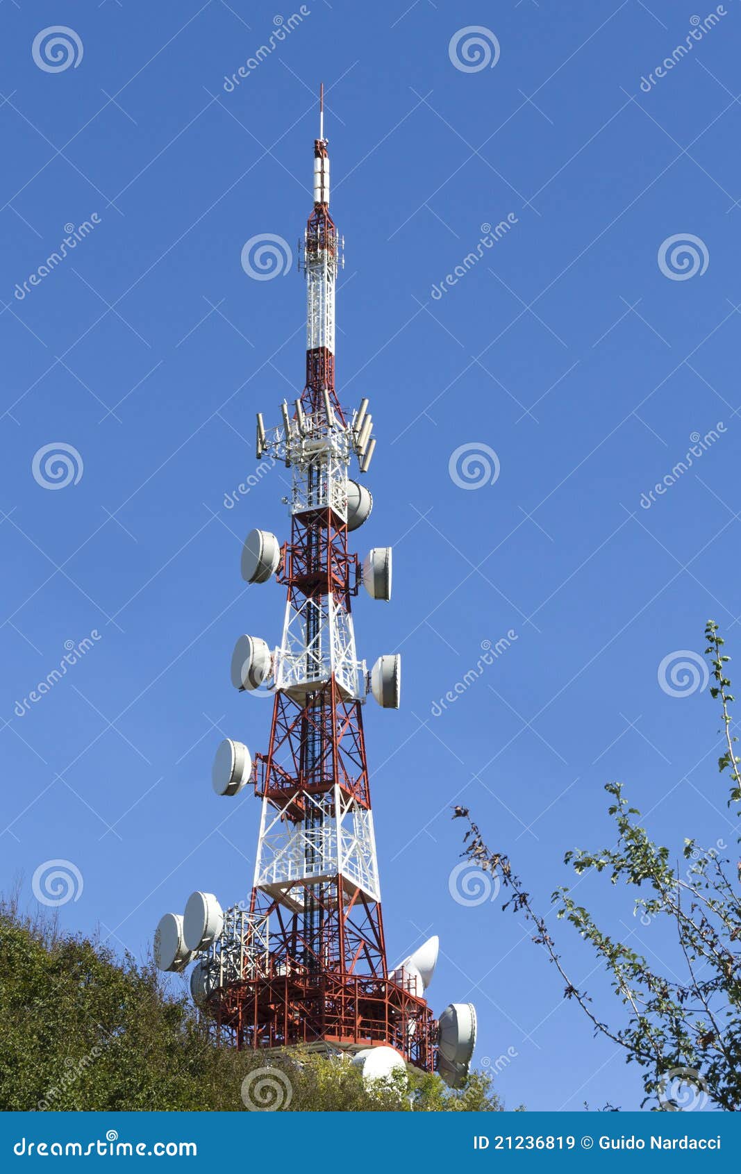 Repeater antenna stock image. Image of telephone, aerial 21236819