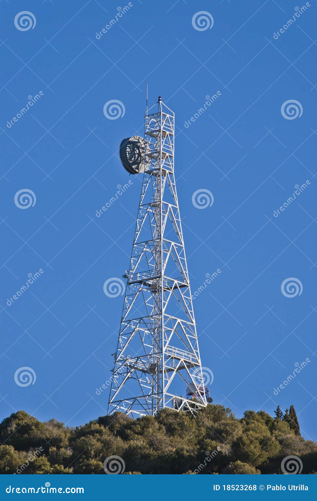 Repeater antenna tv stock photo. Image of signal, exterior 18523268