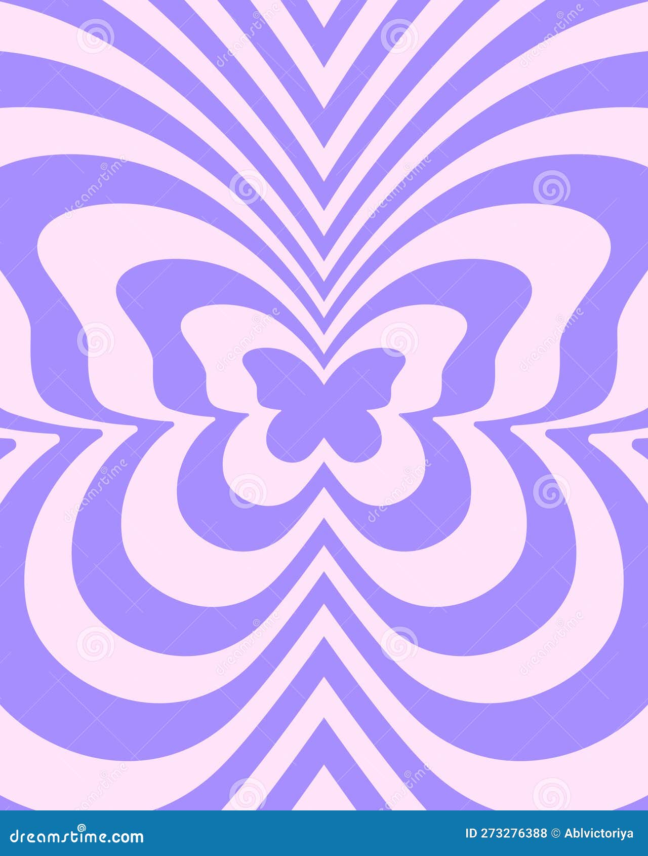 Repeating Purple Butterflies Background in Trendy Retro 2000s Design ...
