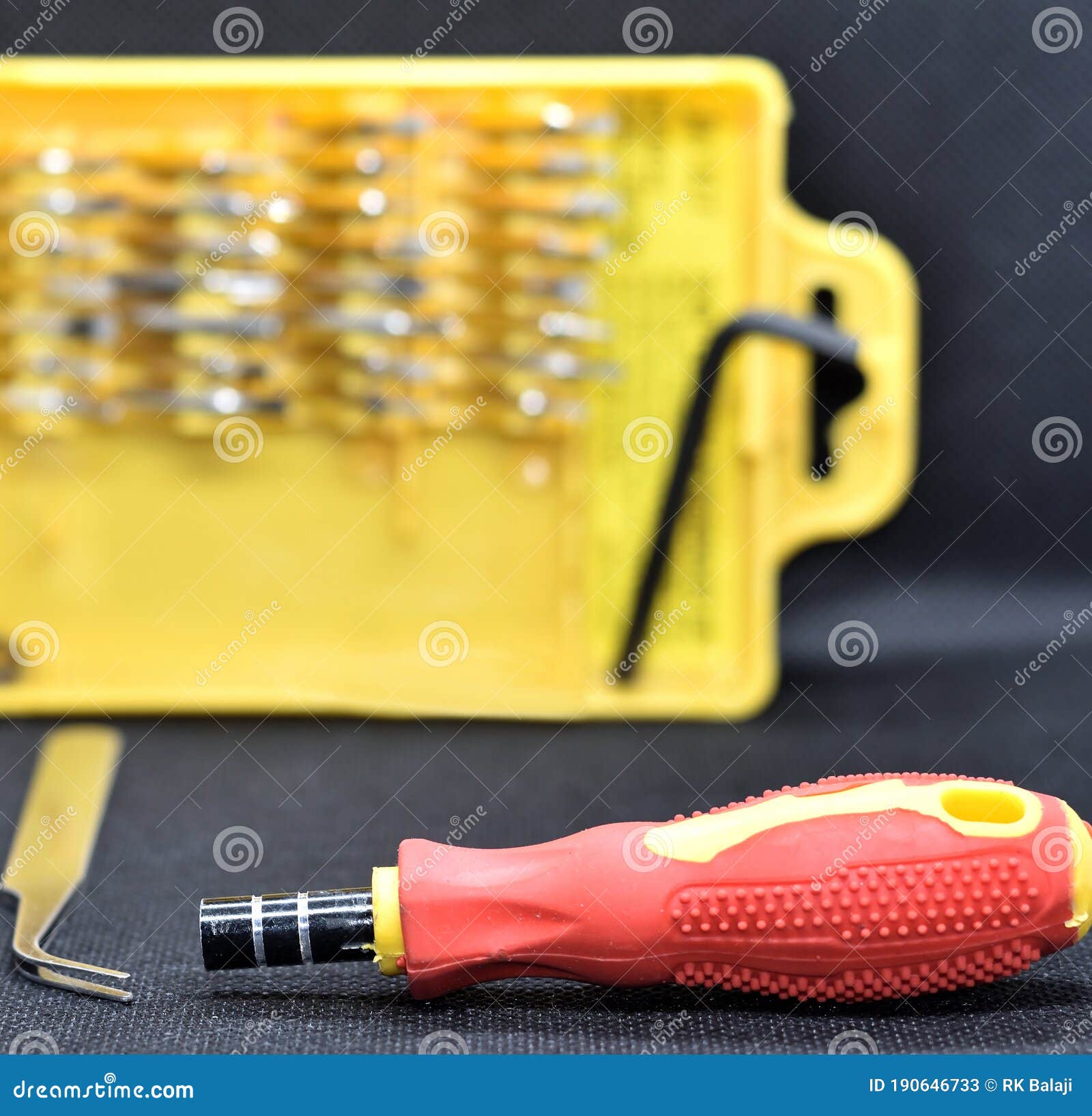 Replaceable Straight ScrewDriver Stock Image Image of service, power