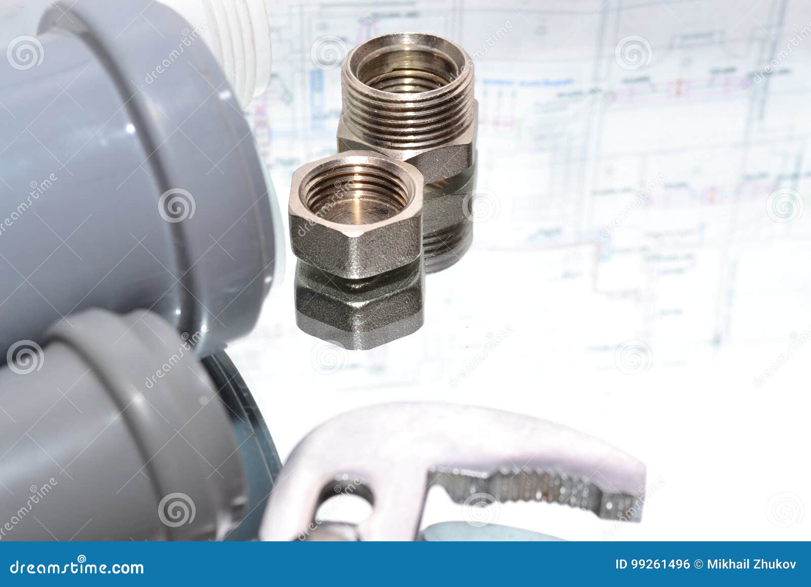 Replacement Of Plumbing Accessories Stock Photo Image Of Plan