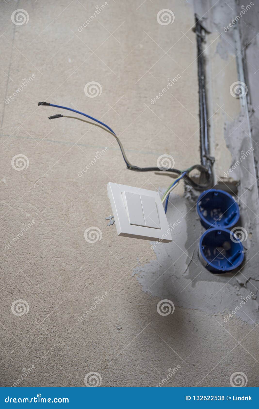 Replacing the Electrical Outlet Stock Photo Image of european