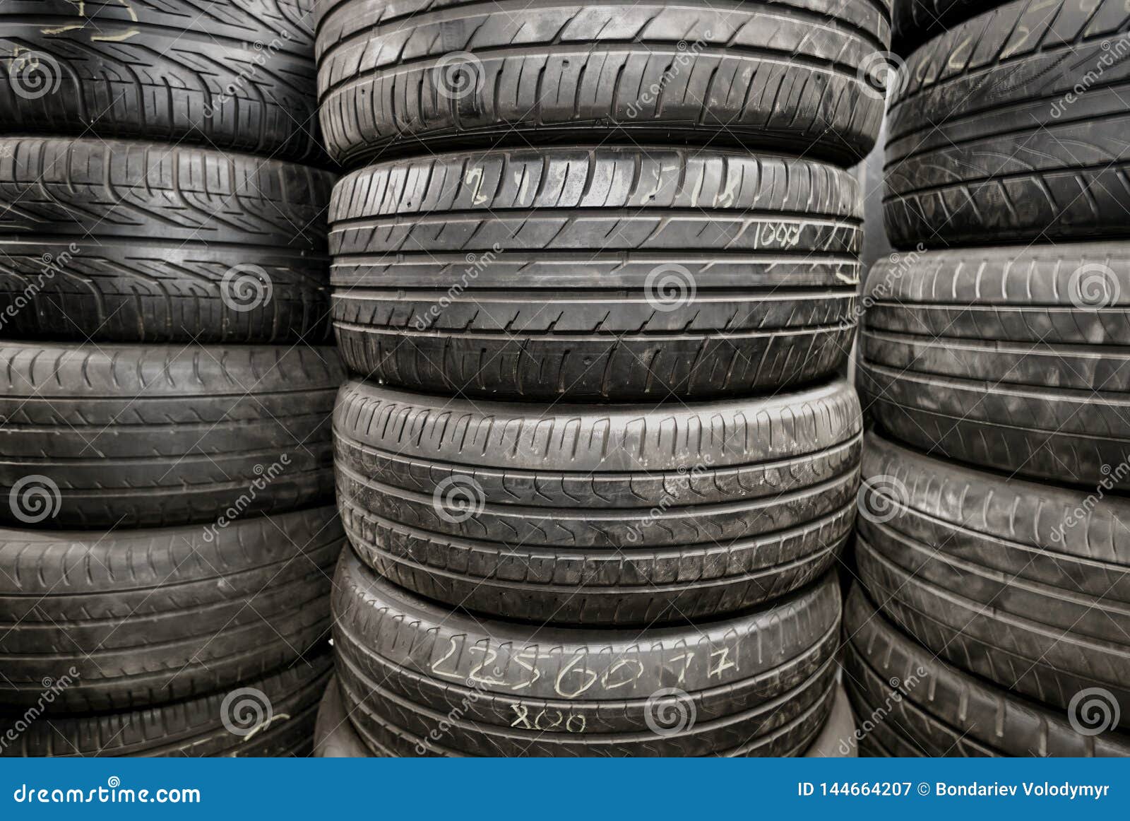 Replacing the Wheels on a Car on the Service Stock Image Image of