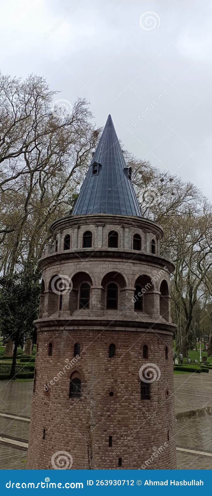 A Replica of Galata Tower in Istanbul, Turkey Editorial Photography