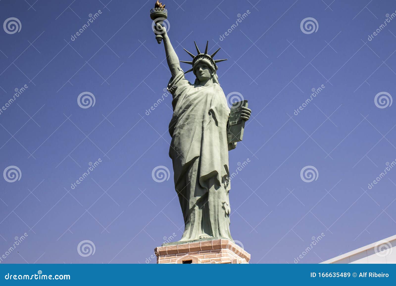 Replica Statue of Liberty in Brazil Editorial Stock Image Image of