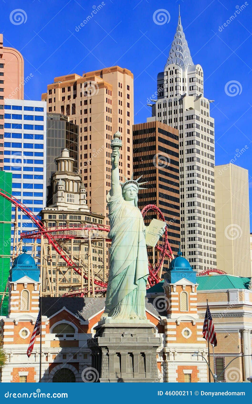 Las Vegas Nevada Statue of Liberty Replica in front of New York New York  Hotel