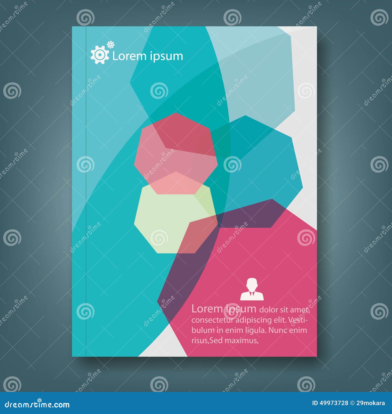 Report And Cover Book Template Stock Vector Illustration Of Book Illustration 49973728