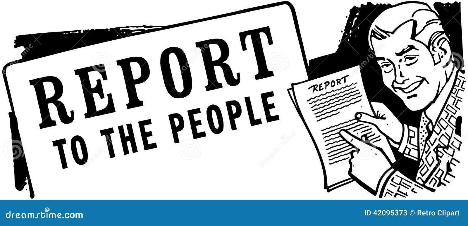 Report To the People stock vector. Illustration of people 42095373