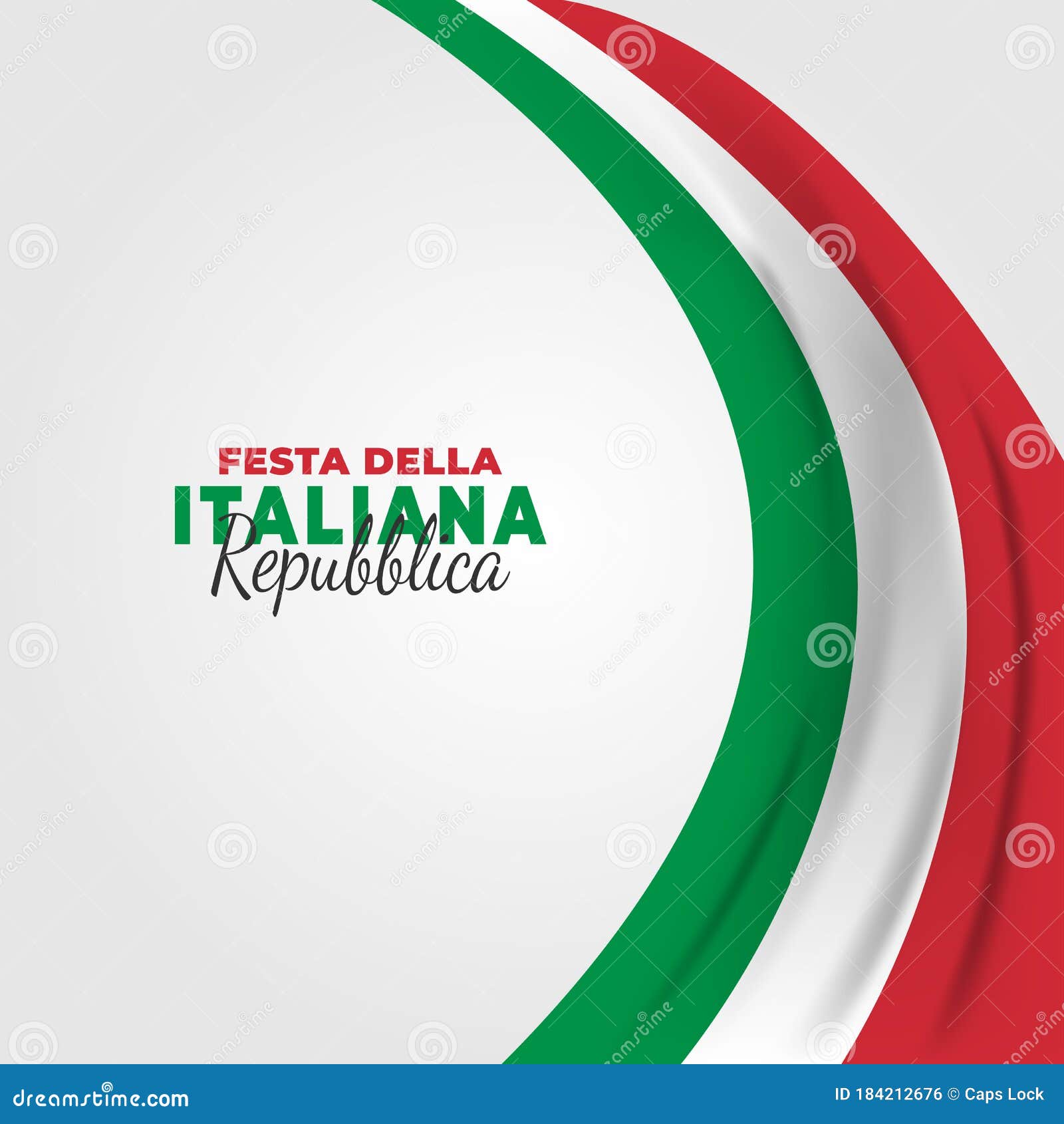 Republic Day of Italy Italy Festa Della Repubblica Italiana. Stock