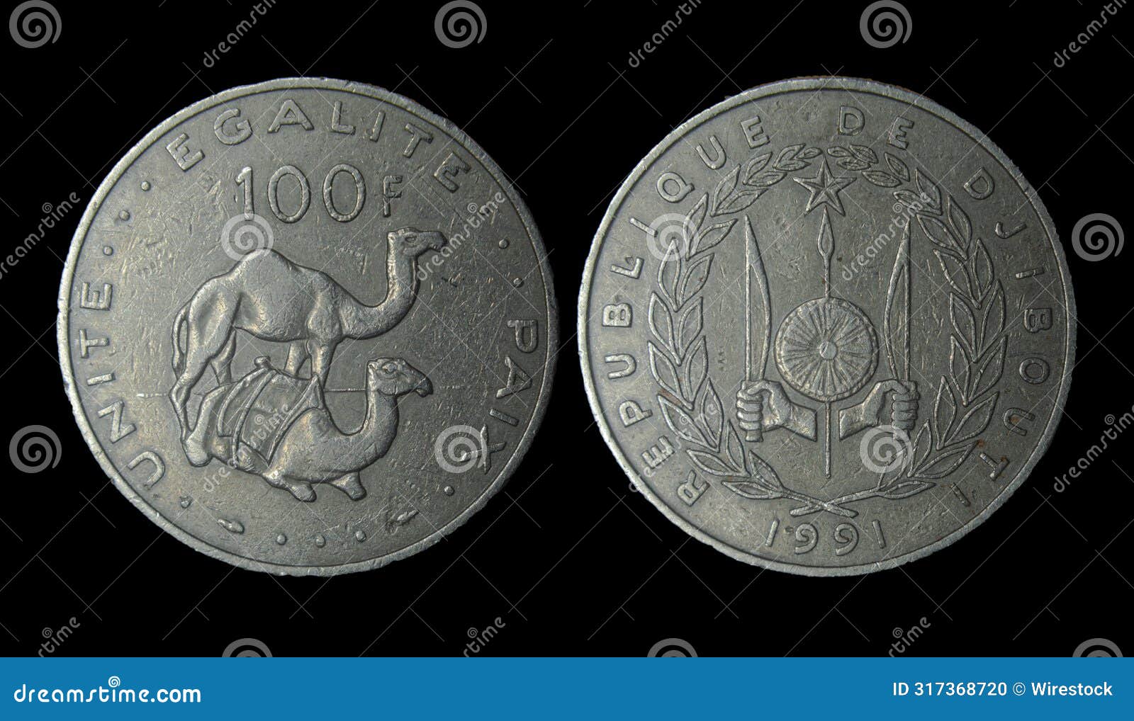 republic of djibouti franc coin