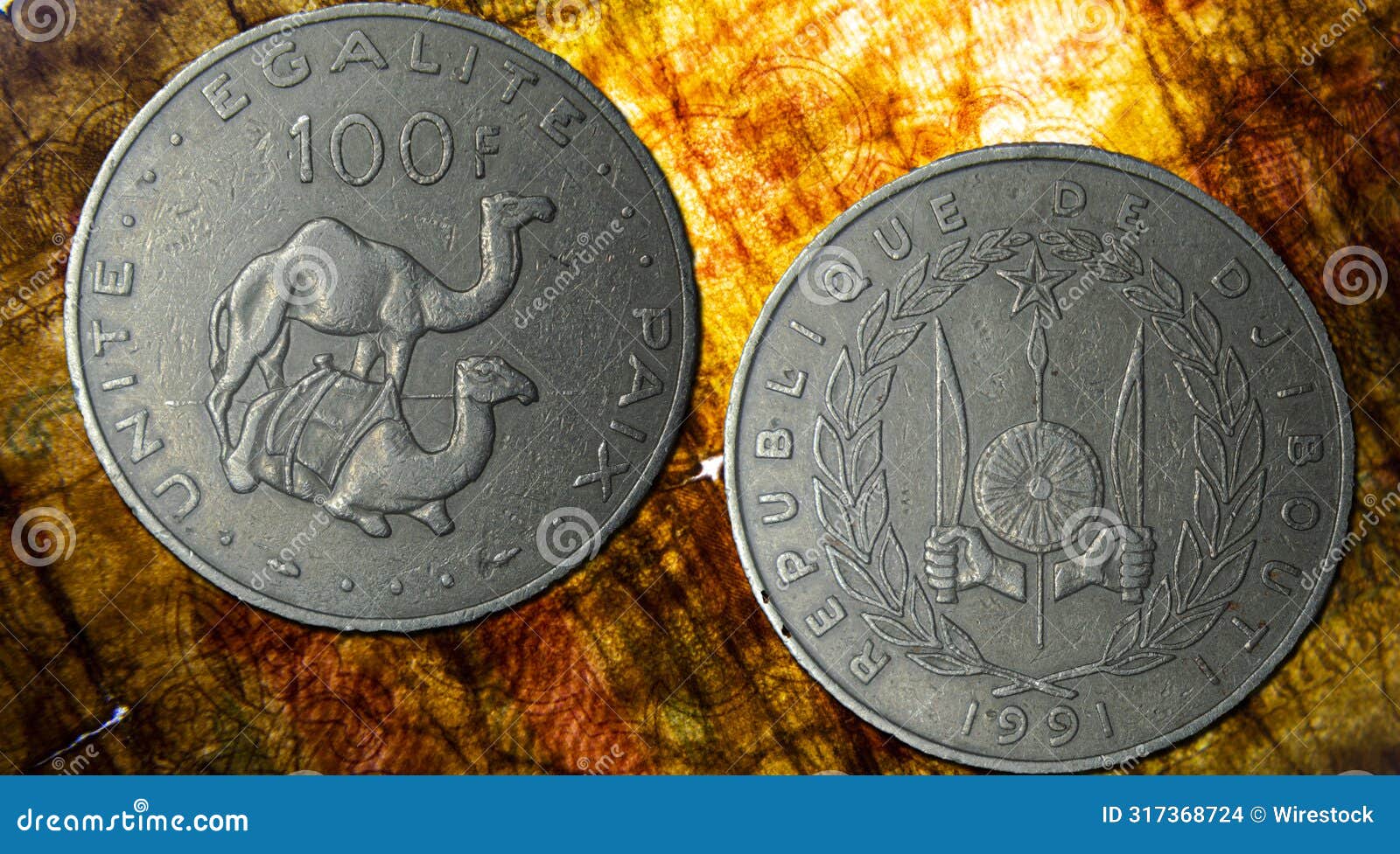 republic of djibouti franc coin