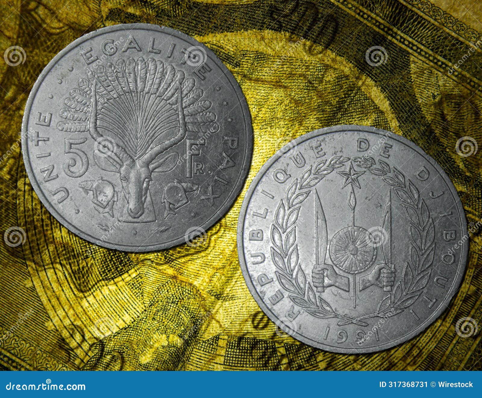 republic of djibouti franc coin