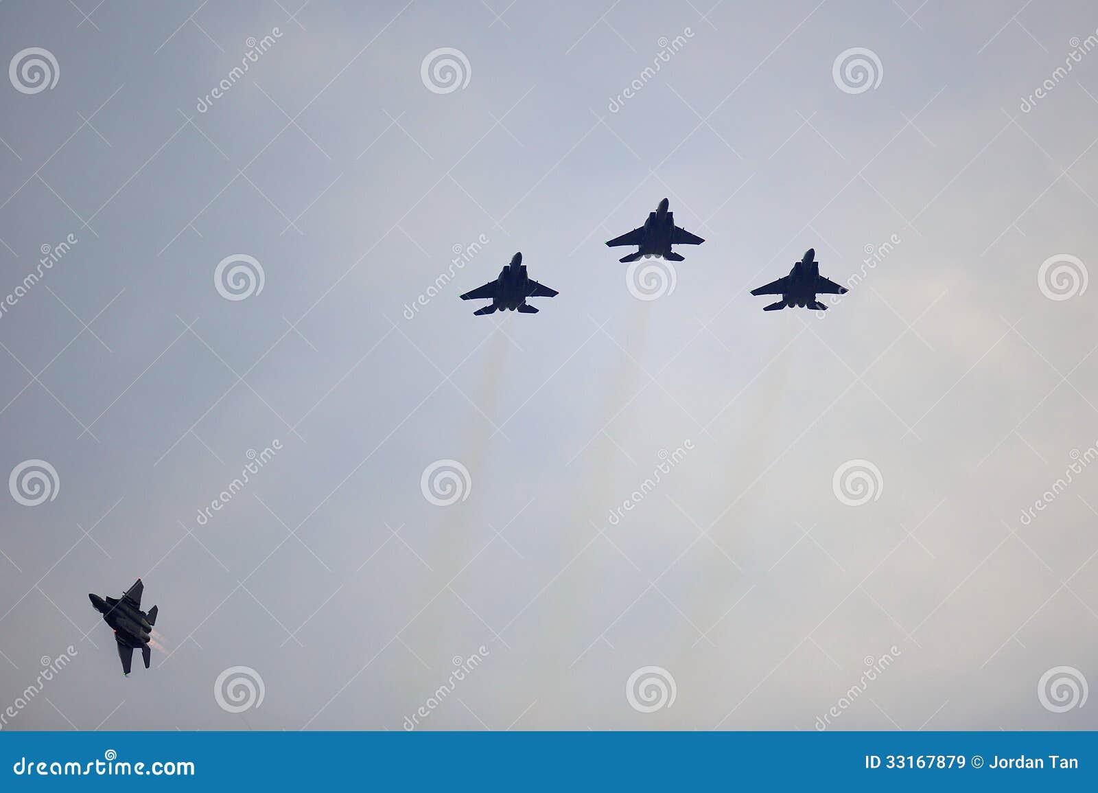 Republic of Singapore Air Force F15-SG Performing a Flypast during ...