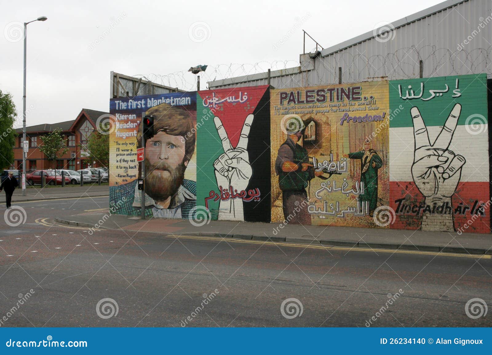 Republican Murals in Divis Street, Belfast Editorial Image Image of