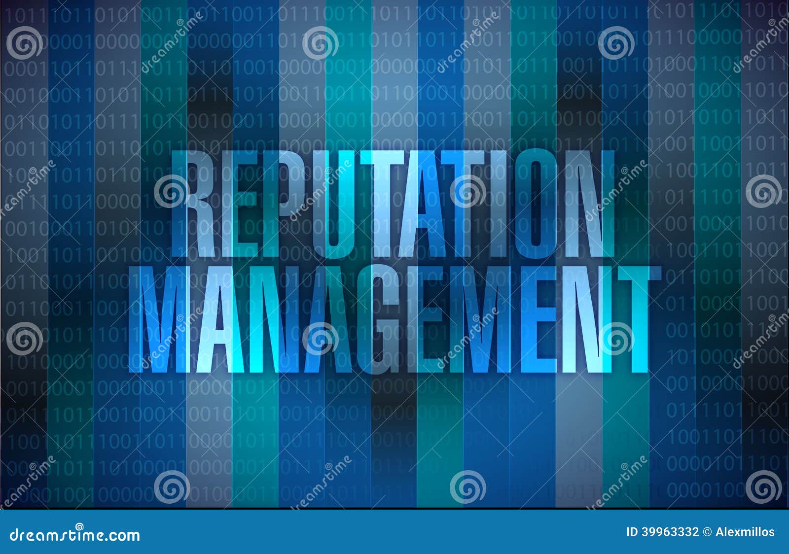 Reputation Management Graphic Illustration Design Stock Illustration
