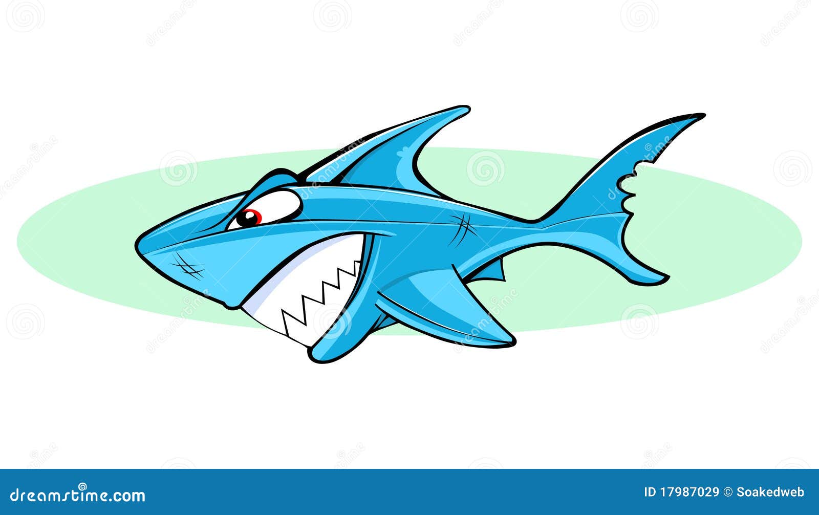 Requin de dessin animé libres de droits