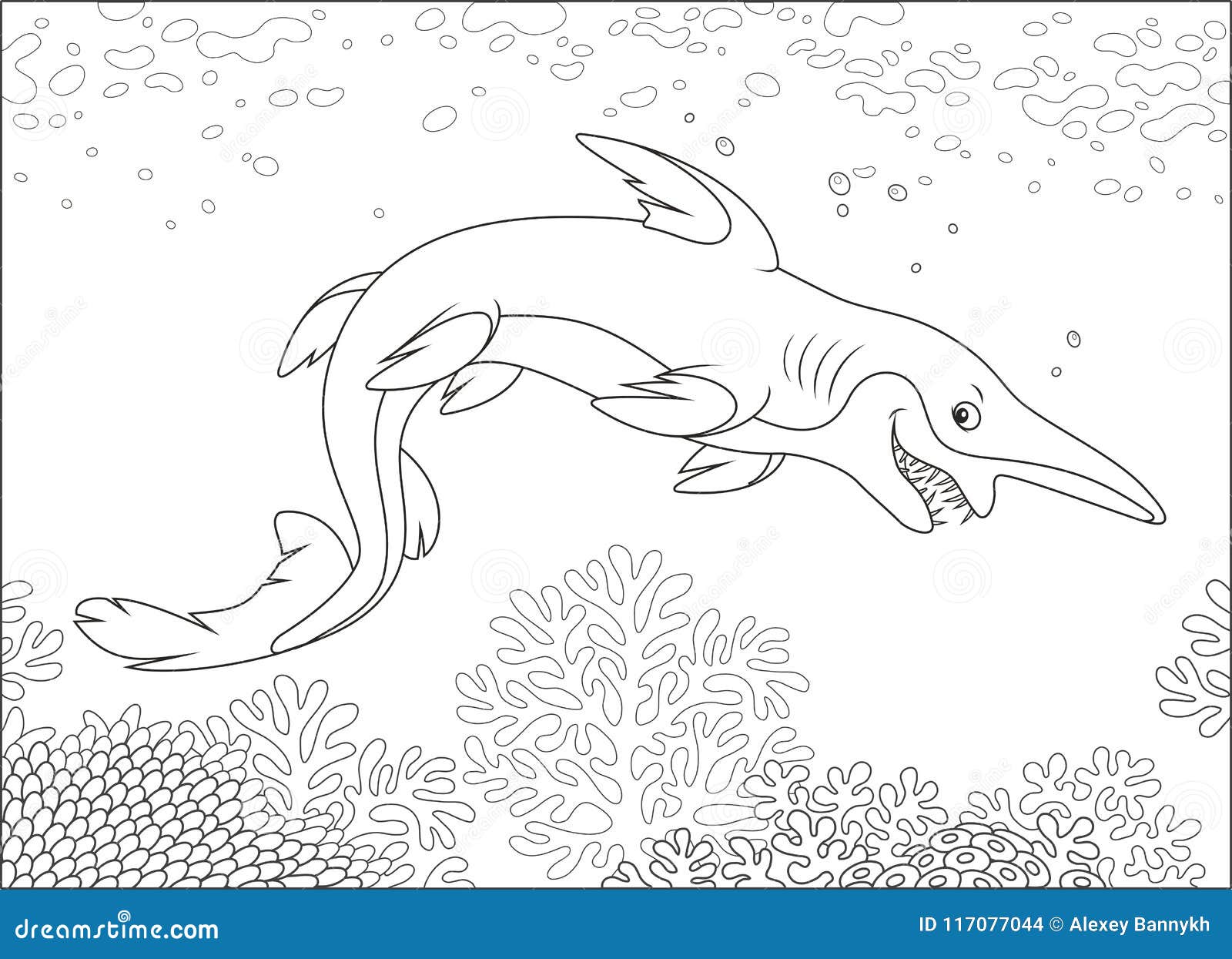 requin effrayant de lutin illustration vecteur du chasse 117077044 coloriage pingouin