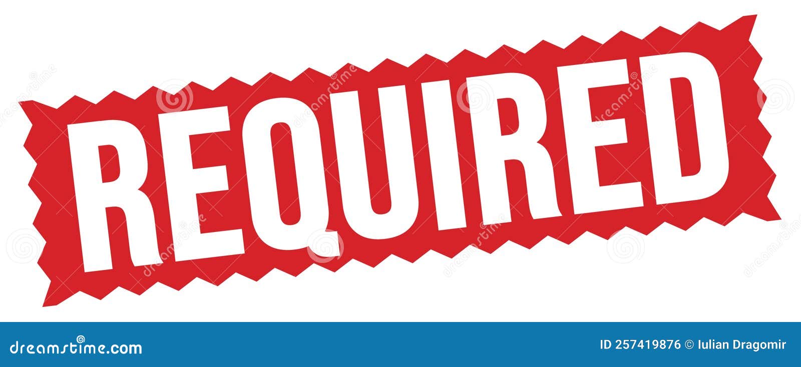 REQUIRED Text Written on Red Stamp Sign Stock Illustration REQUIRED Text Written on Red Stamp Sign Stock Illustration