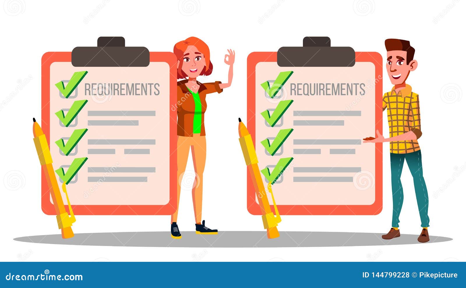 Requirements, Checklist, Schedule, Compliance Vector Drawings Set