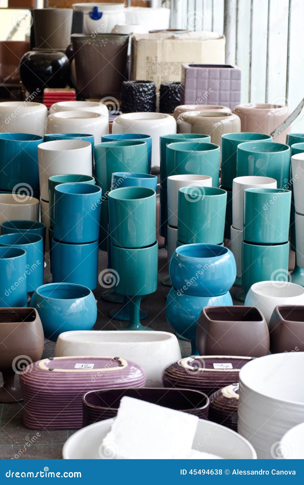 Resale of Vases for Flowers Stock Photo Image of interior, vertical