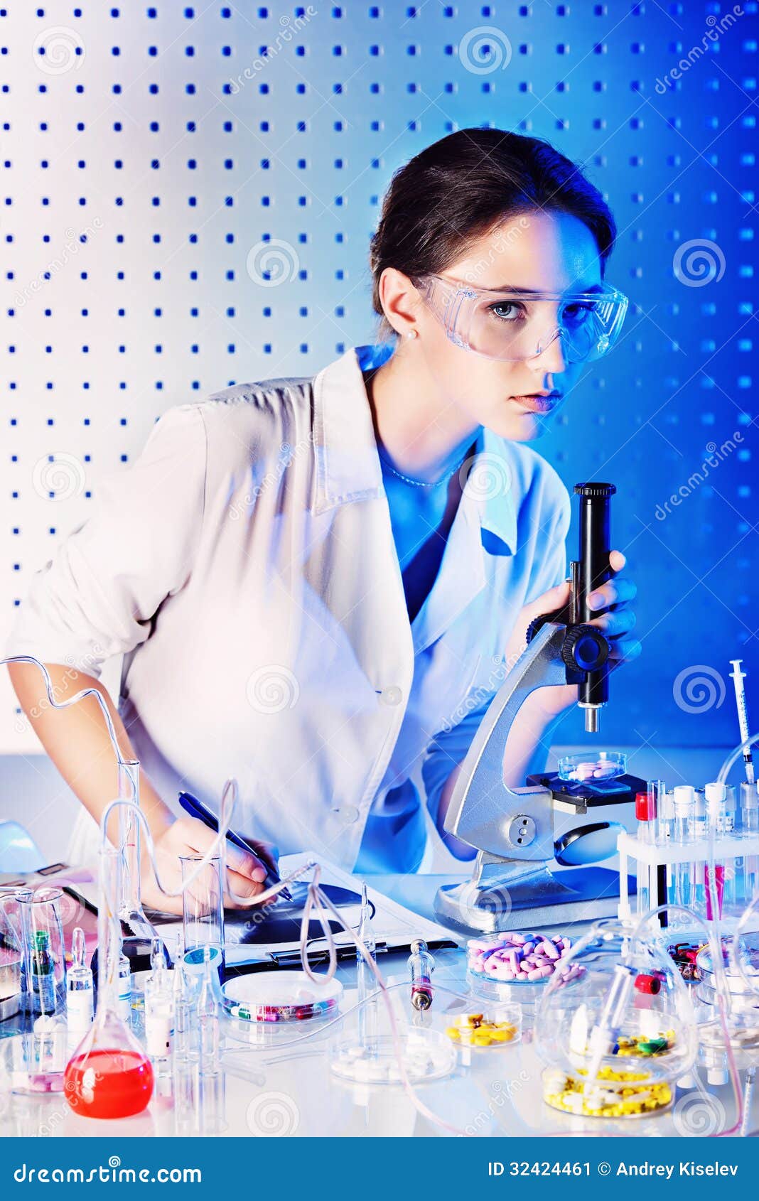 Research stock image. Image of female, equipment, laboratory 32424461