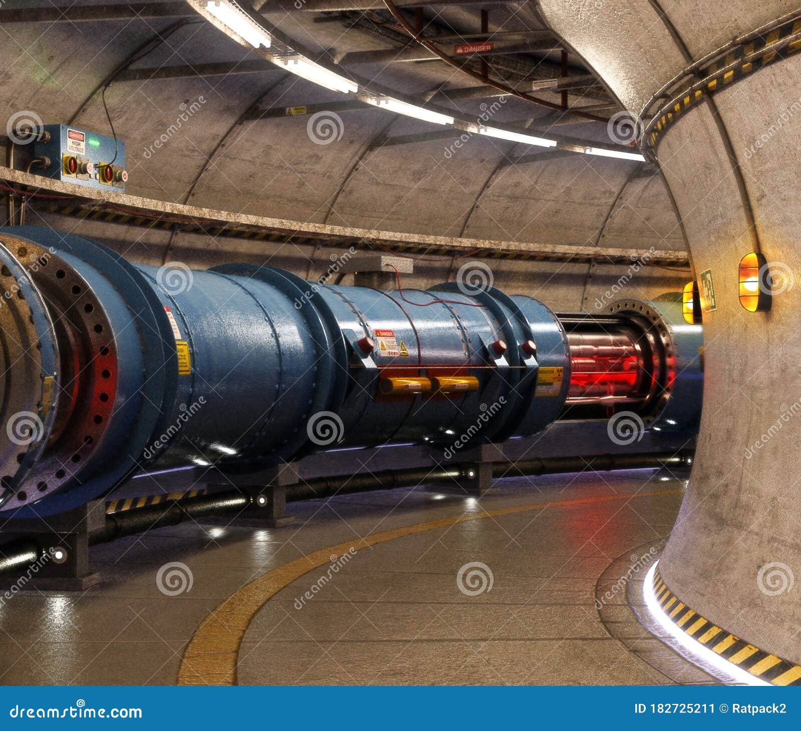 research supercollider machine, underground particle accelerator