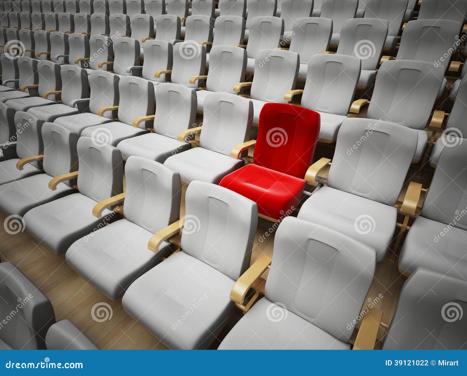 Reserved Cinema or Theatre Seat Stock Illustration Illustration of