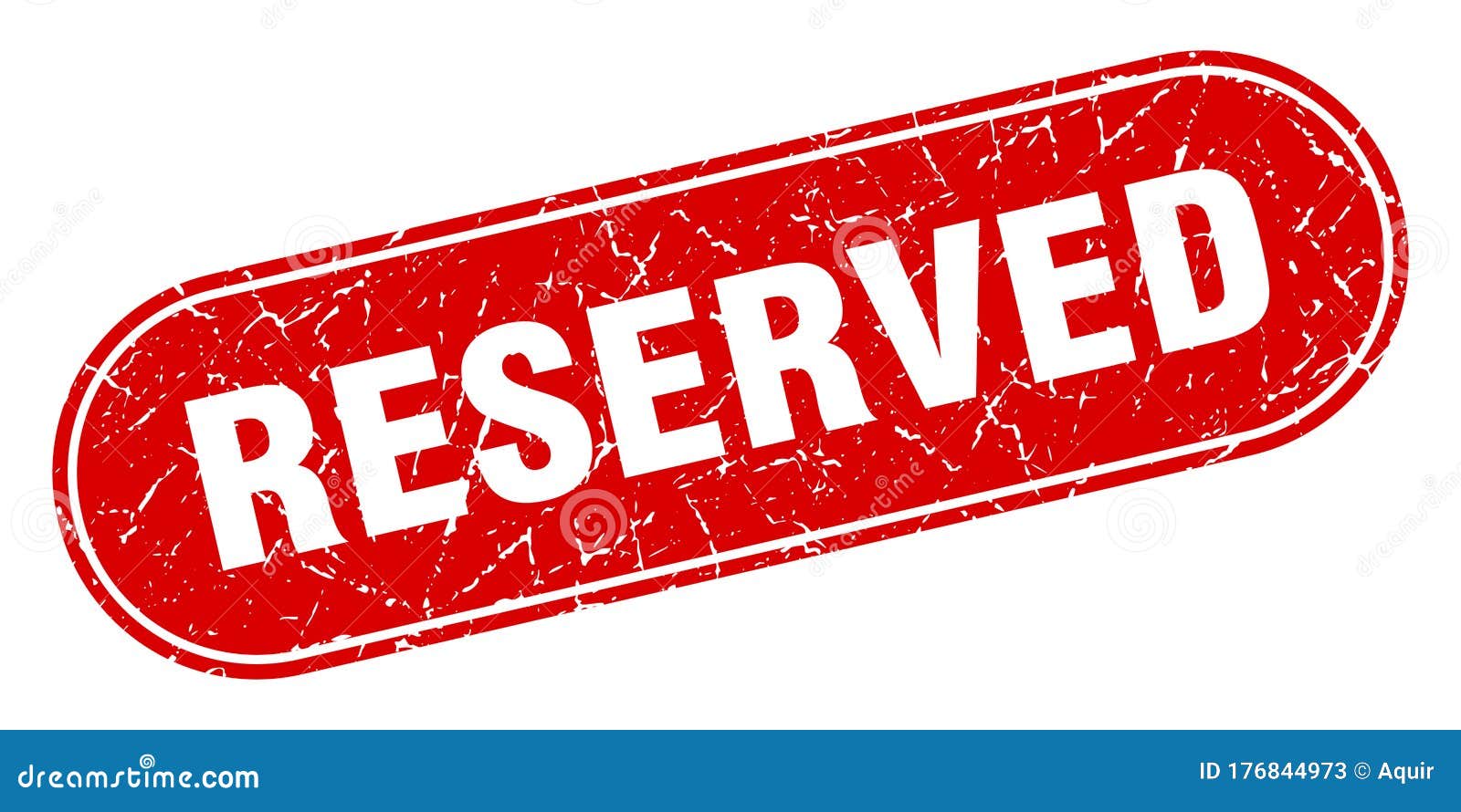 Reserved Sign. Reserved Grunge Stamp Stock Vector Illustration of
