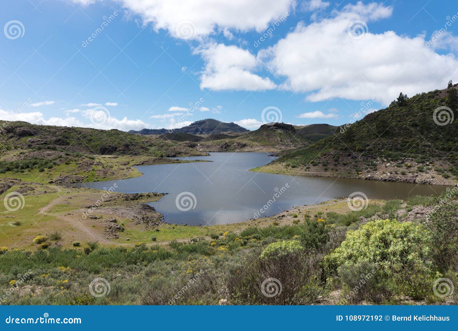 reservoir in gran canaria, named cueva de las ninas