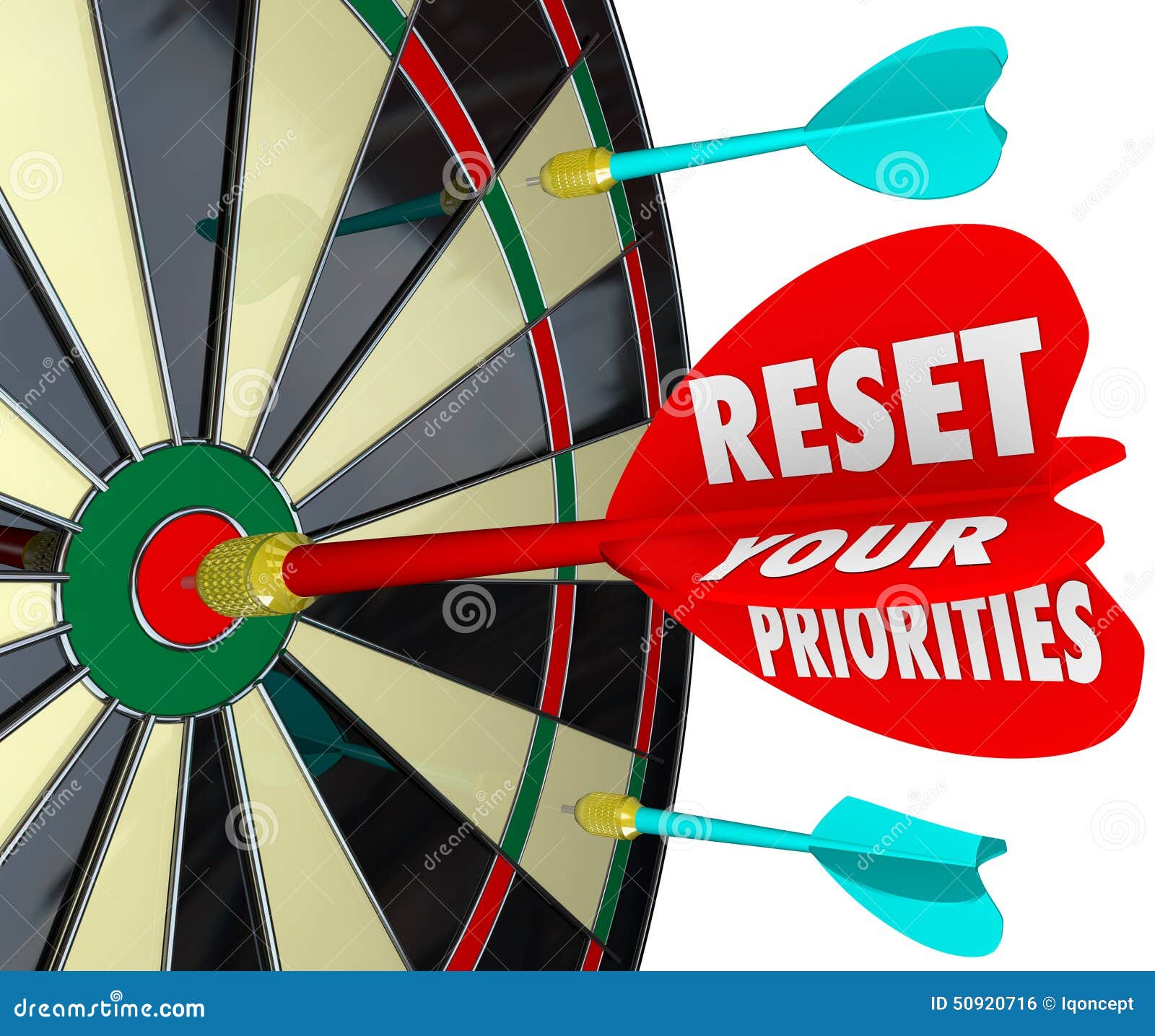 reset your priorities dart board changing order most important j