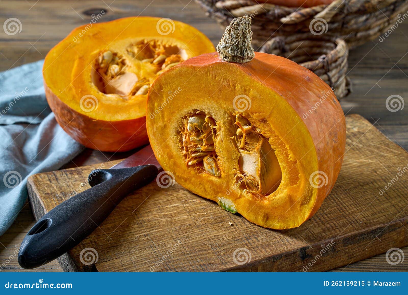 Fresh raw pumpkin stock image. Image of decorative, farm 262139215