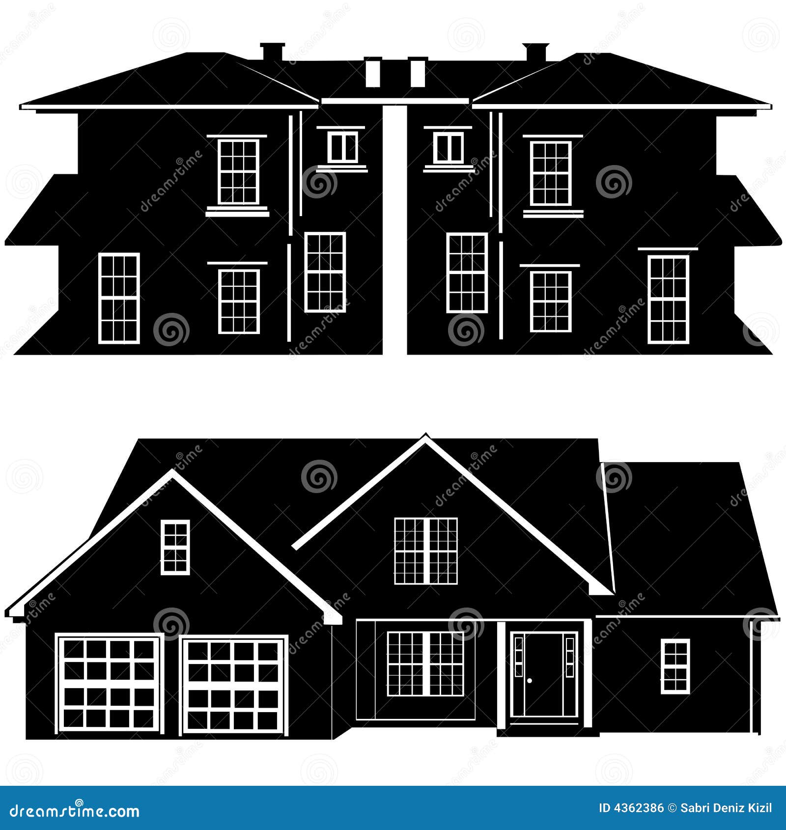 Residences building vector stock vector. Illustration of house - 4362386