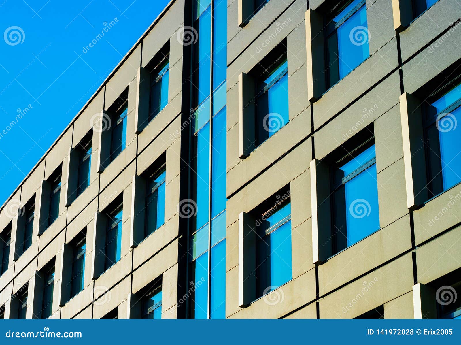 Residential Apartment Home Facade With Blank Place For Copy Space Stock ...