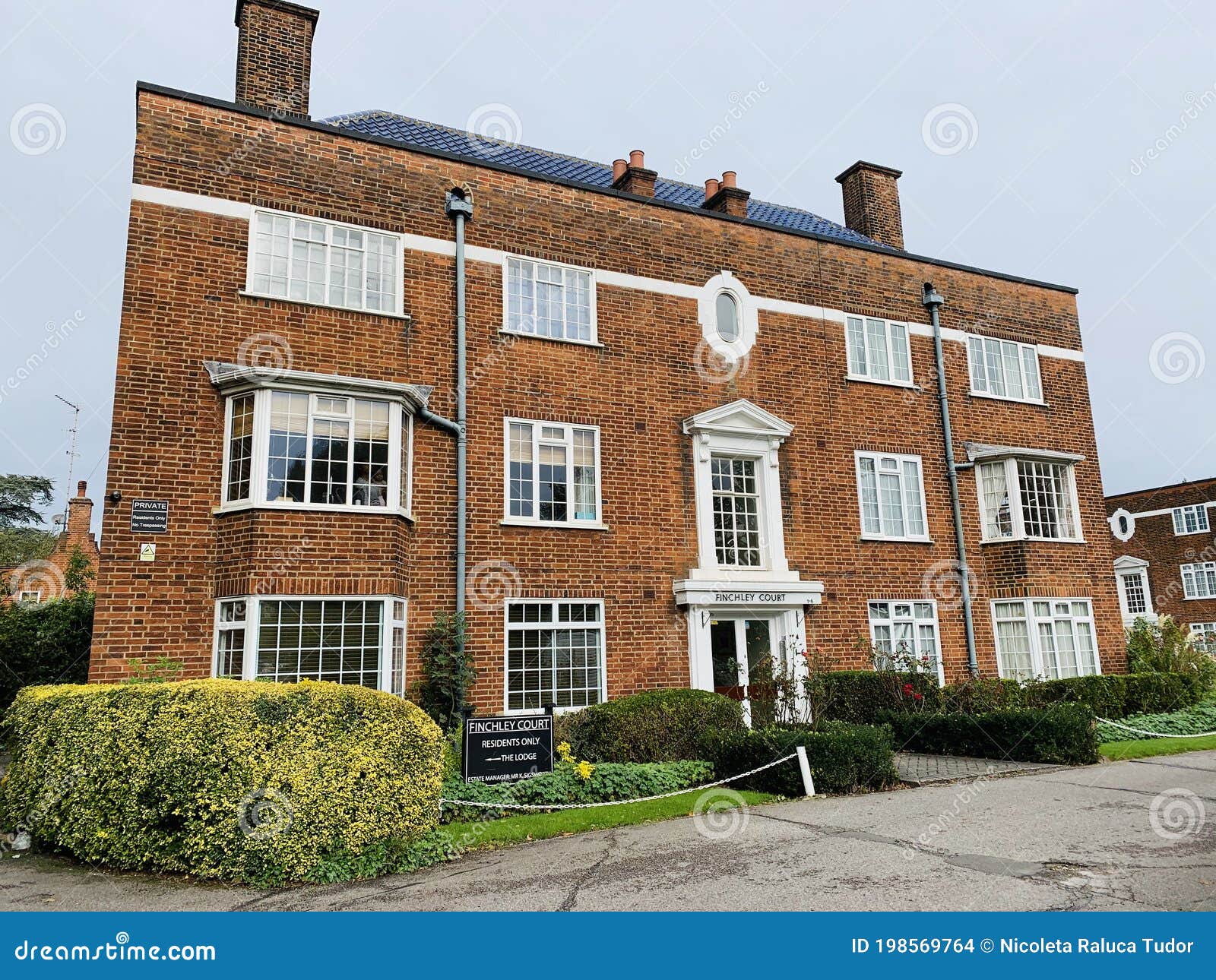 West Finchley Area in London N12 with Typical Houses, England United