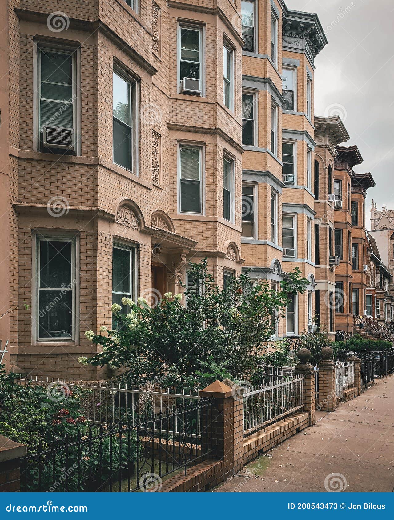 Residential Buildings in Greenpoint, Brooklyn, New York City Stock