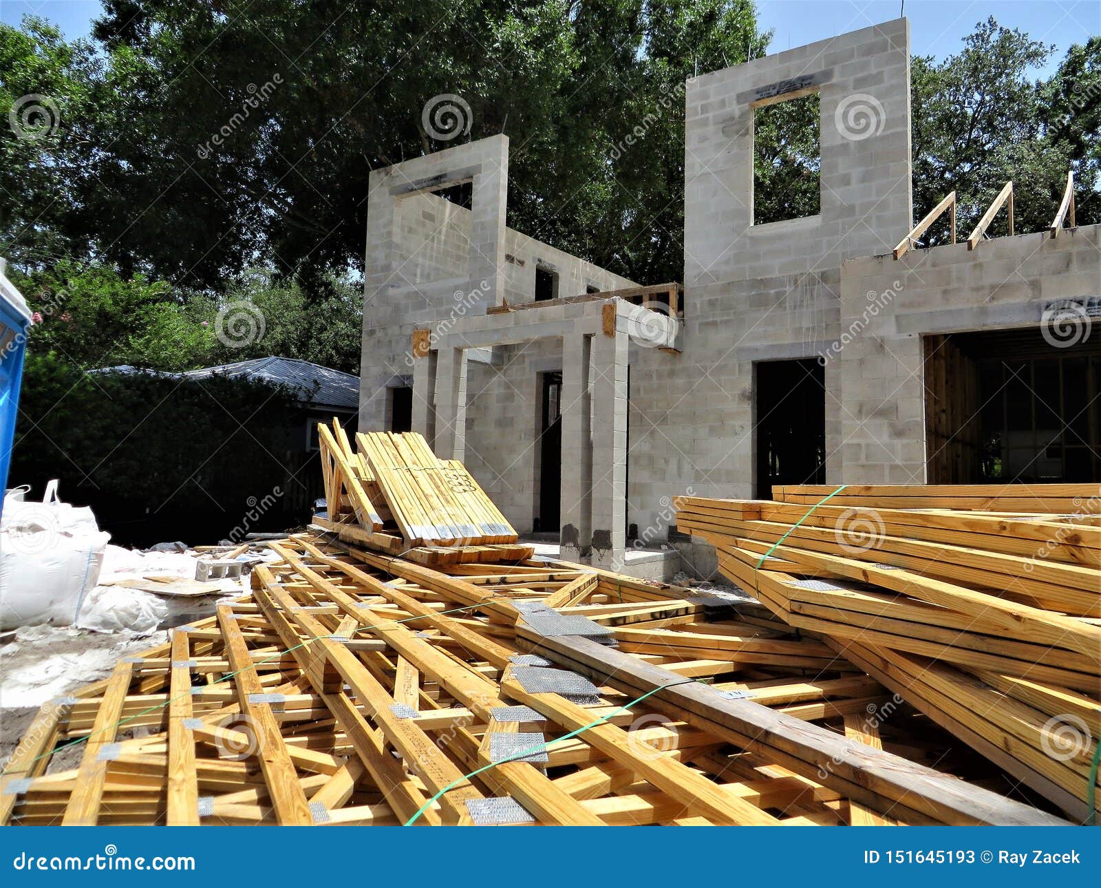 residential construction site, south tampa, florida