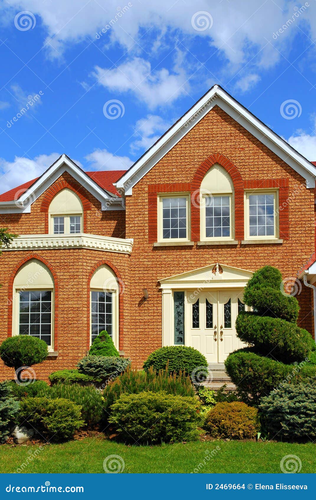 Residential home stock photo. Image of clouds, luxury 2469664